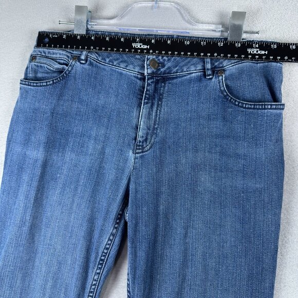 J. Jill Bootcut Jeans Mid Rise Medium Wash Denim Stretch Womens Size W31 Blue - Picture 8 of 12